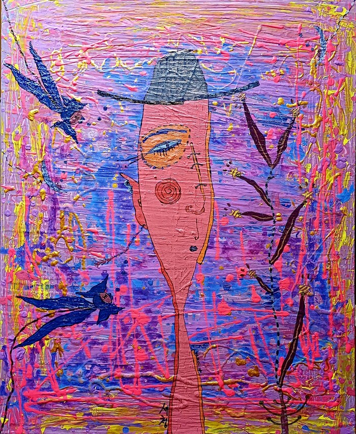 진주린 - 무언의 위로와 회복 53.0 × 65.1cmmixed media on canvas  2024