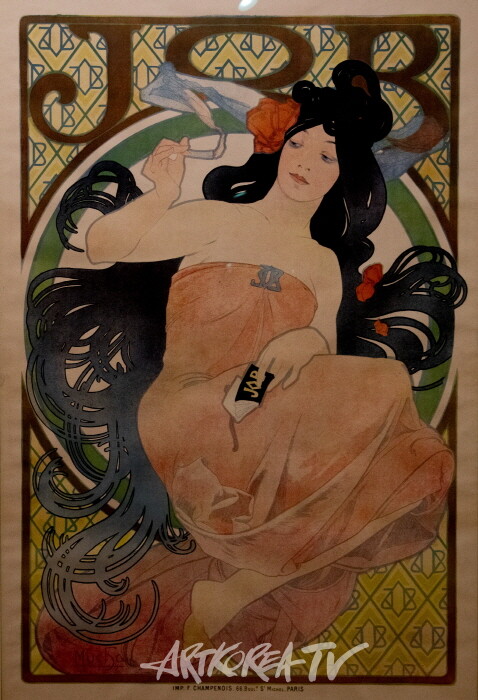 알폰스 무하-욥 1898 석판화 148-99cm