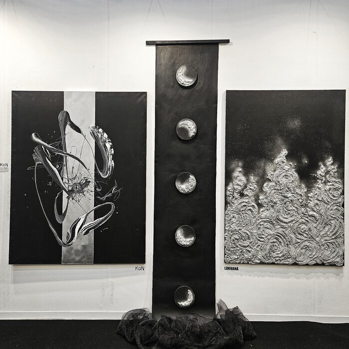 KoN(콘)과 임하나의 아티스트 듀오 KLOINM(클로인), 서울아트쇼에서 예술의 에너지를 분출하다