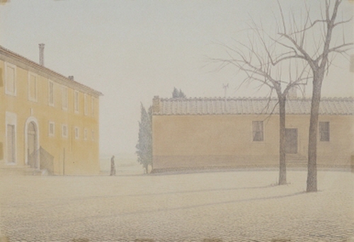 이태리 수도원 1 1989년_종이에 파스텔_34x49cm