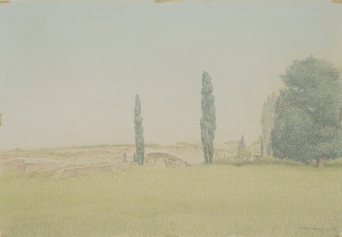 로마 오스티아 1988년_종이에 파스텔_34x49cm