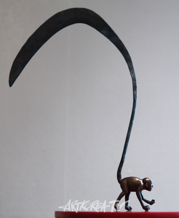 양태근, 이중자2(Deureron2), 30x3x41cm, 철, 