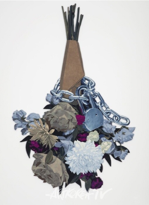 Nick DOYLEUnchain My Heart, 2024Dyed denim on custom panel235.2 × 151.6 cm | 92 5/8 × 59 11/16 inches