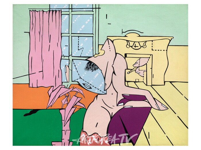 발레리오 아다미-Fusione di una testa e di una Finestra (o