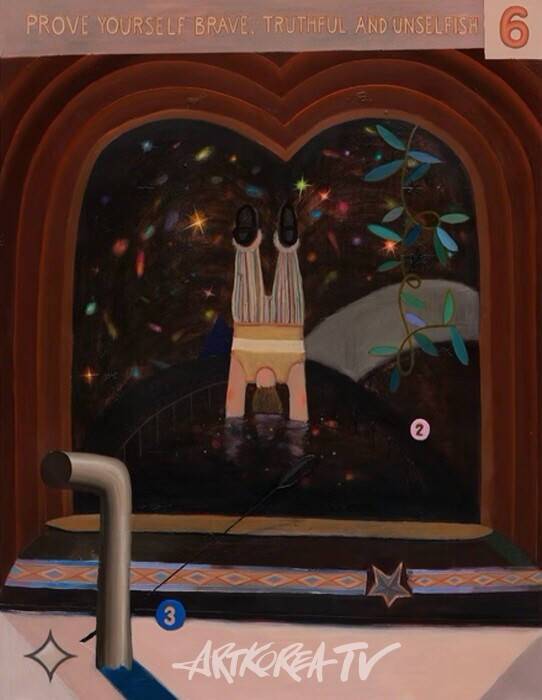 Hayoung Eum 음하영 Will-O’ the wisp 2025Acrylic on Canvas 112 x 145.5 cm