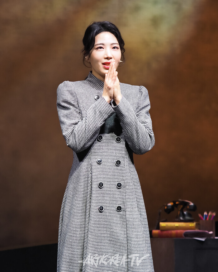 뮤지컬 '넬리블라이' 커튼콜(정다예) 2025.02.01 사진 ⓒ아트코리아방송 이용선 기자