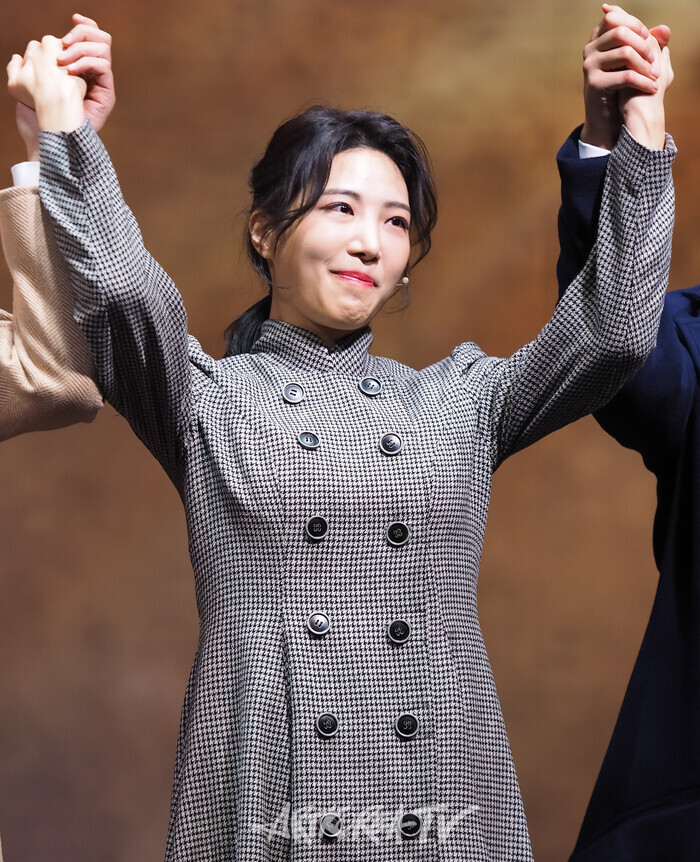 뮤지컬 '넬리블라이' 커튼콜(정다예) 2025.02.01 사진 ⓒ아트코리아방송 이용선 기자