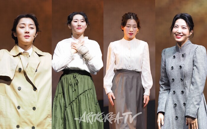 뮤지컬 '넬리블라이' 공연(시민지-임바로미-나현진-정다예). 2025.02.01 사진 ⓒ아트코리아방송 이용선 기자