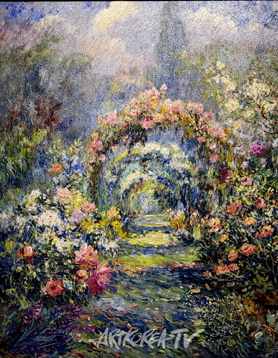 장미 아치 81×65cm Oil on canvas