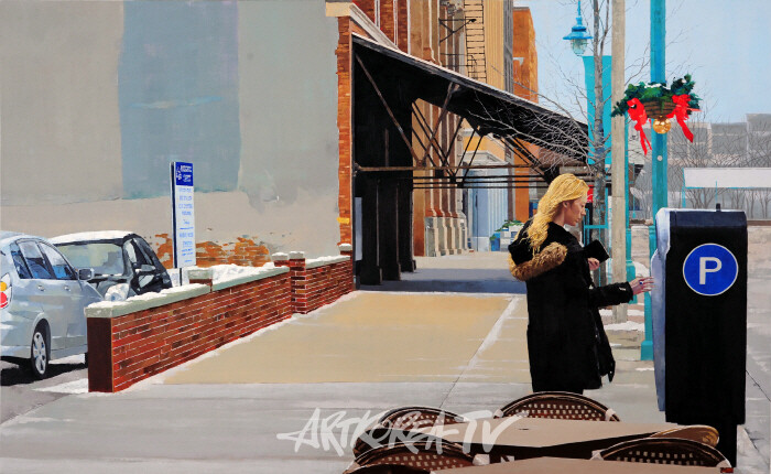 서상익,A Scene from M,80.3x130.3cm,Oil on canvas,2018