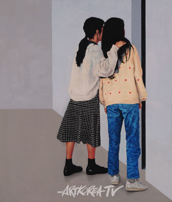 서상익,예술은 틈으로만 보인다,53x45.5cm,Oil on linen,2023