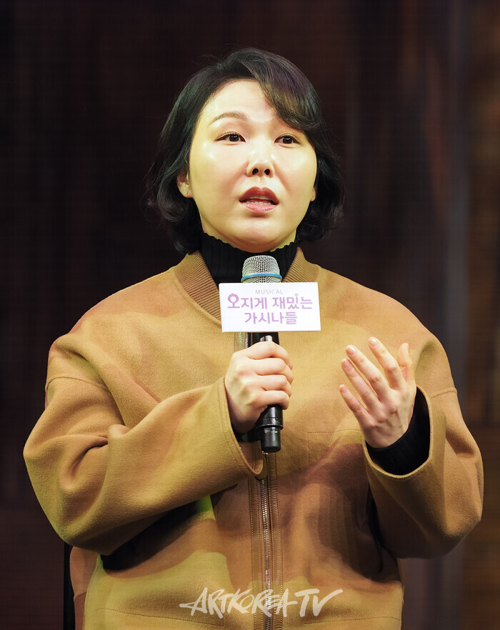 뮤지컬 '오지게 재밌는 가시나들' 프레스콜(김혜성 작곡가). 2025.02.13 사진 ⓒ아트코리아방송 이용선 기자