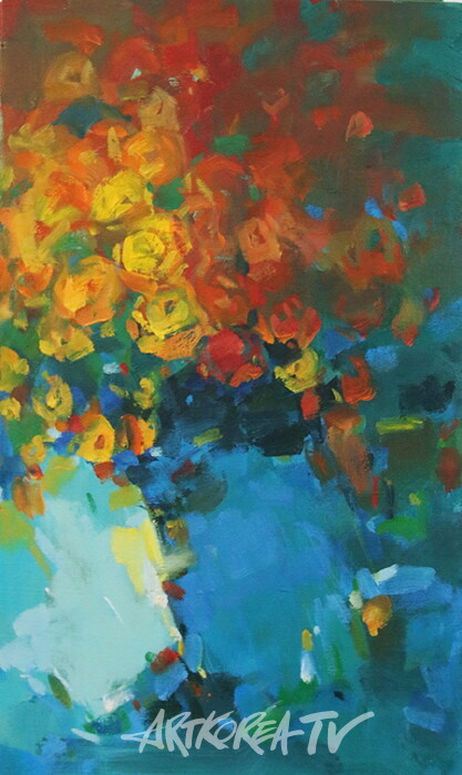 꽃의기억 53x45.5 oil on canvas