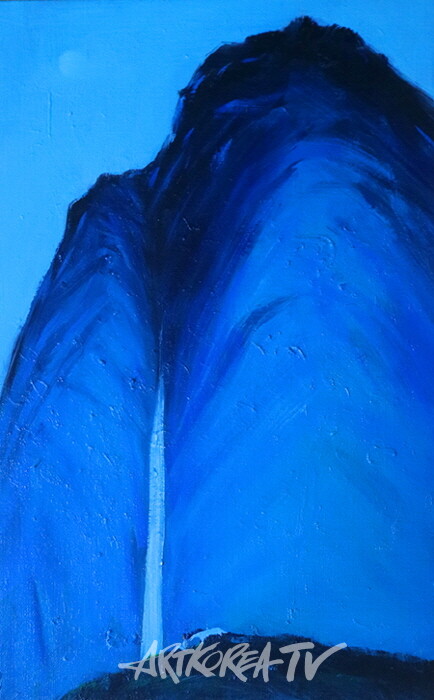 폭포(행운이 쏫아지는 폭포) 53x40.9 oil on canvas