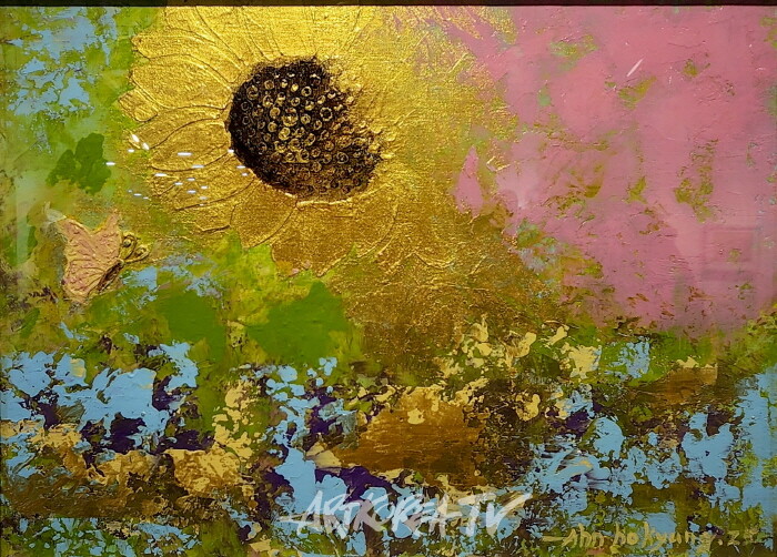 서양화가 안호경, '해바라기와 점묘화' 제18회 개인전 개막행사