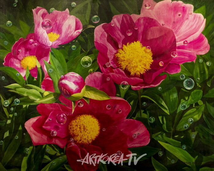 박경민 개인전 ‘꿈을 넘어서’ – 꿈을 피우다 162.2×130.3cm Watercolor on paper