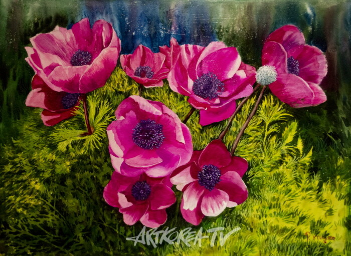 박경민 개인전 ‘꿈을 넘어서’ – 유혹의 빛  72.7×60.6cm Watercolor on paper