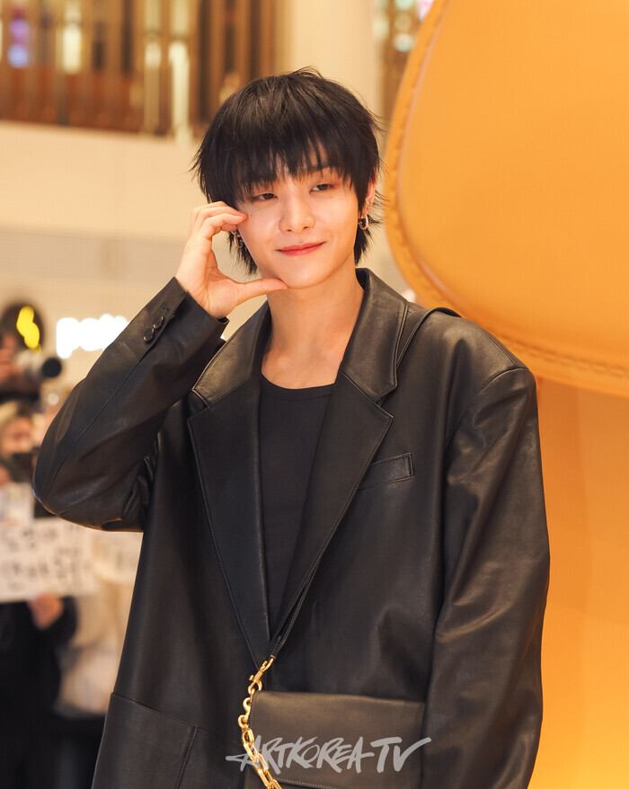 코치 태비샵 팝업 행사(트레저 지훈) 2025.02.21 사진 ⓒ아트코리아방송 이용선 기자