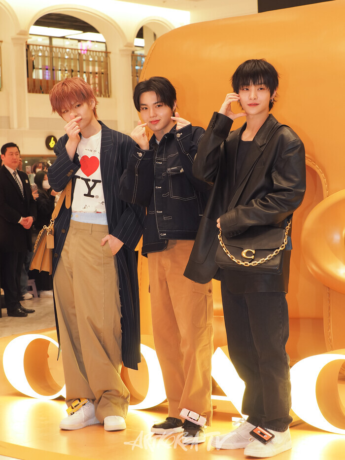 코치 태비샵 팝업 행사(트레저 도영, 지훈, 요시) 2025.02.21 사진 ⓒ아트코리아방송 이용선 기자