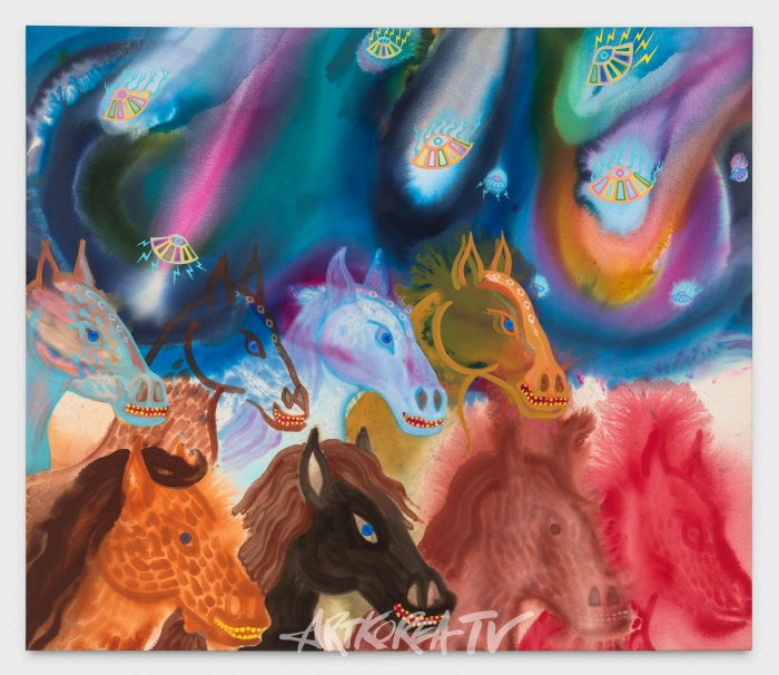 가나아트 한남, 애런 존슨 개인전 'New Light'-Horses and UFOs