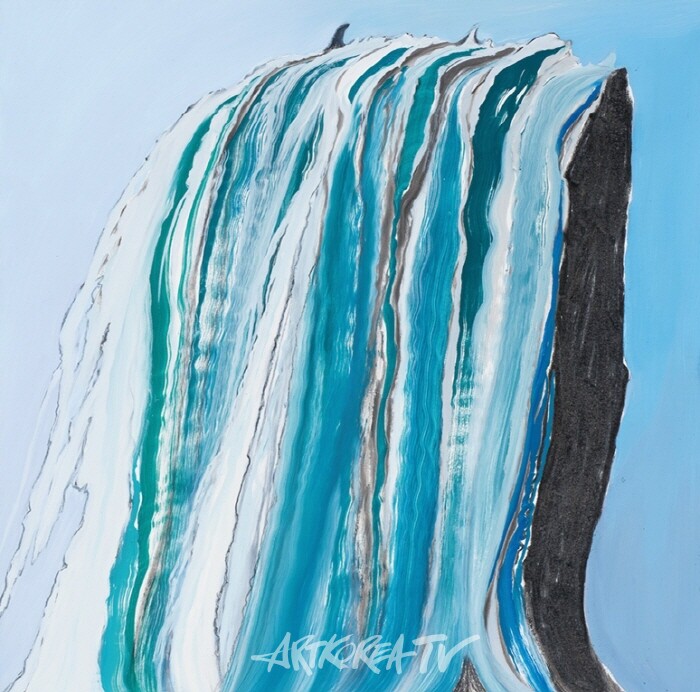 Curtains, charcoal and oil on canvas, 70 x 70 cm, 2025