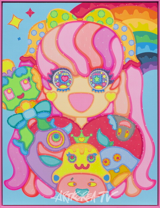 wonderland, 150x116cm, Acrylic on wood. 2023