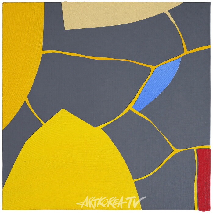 Flowing-2412(1)50X50cm , Mixed media on canvas, 2024