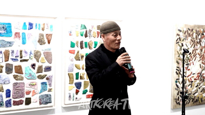 갤러리 모나리자 산촌, ‘8인의 우주파 창립전’ 개막-김경호 작가