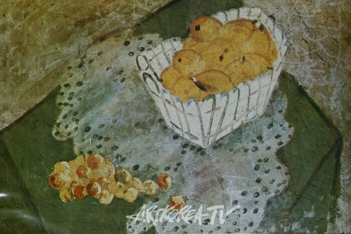 구본웅-비파와 작은 능금-캔버스에 유채 47×63cm