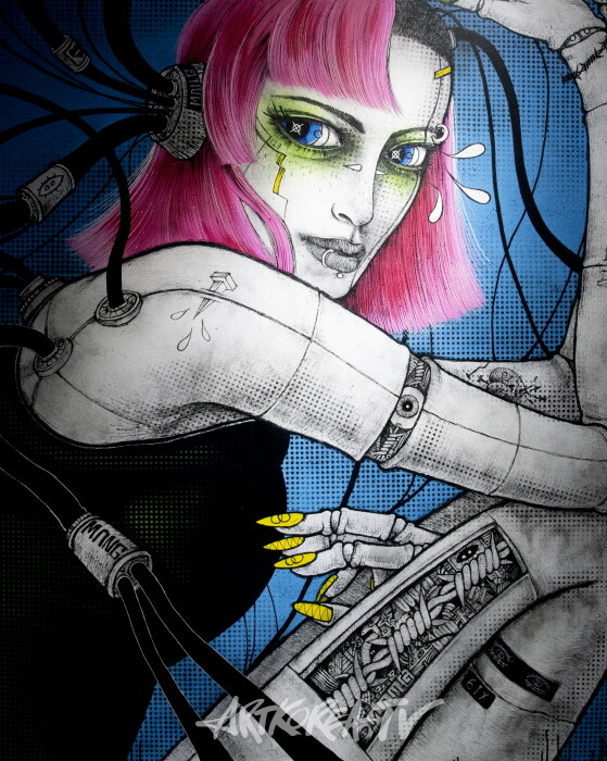 김지만 초대전, '깨진 화면 속의 자아'