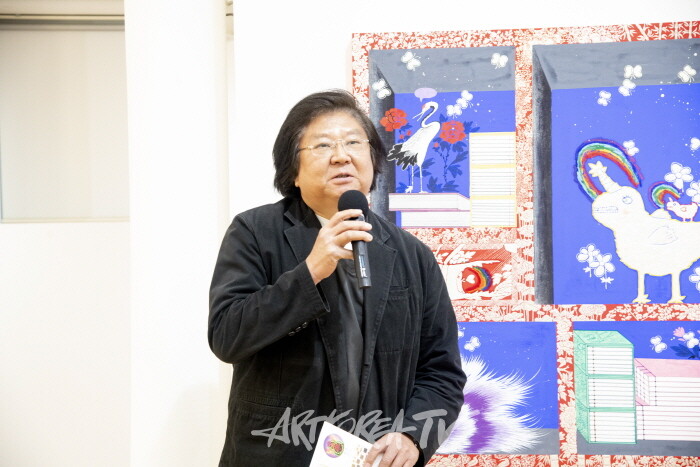 정병모 민화학교 '민화, 오늘의 이야기' 15인 작가전 개막행사-김세중미술관 김녕 관장