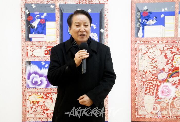 정병모 민화학교 '민화, 오늘의 이야기' 15인 작가전 개막행사-김종근 미술평론가 축사