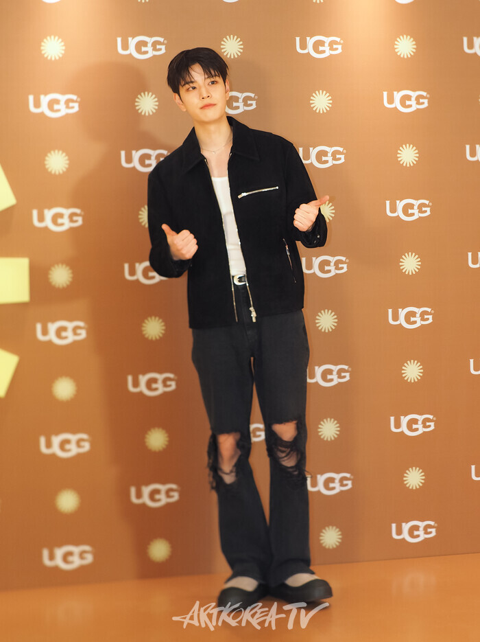 어그(UGG) 도산 플래그십스토어 오픈 기념 포토월 행사(스트레이키즈 승민) 2025.03.20 사진 ⓒ아트코리아방송 이용선 기자