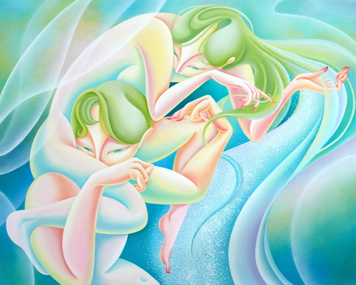 꽃샘추위-The cold that the flowers envy-Oil on canvas, 100.0x80.3cm, 2025-사진제공 올미아트스페이스