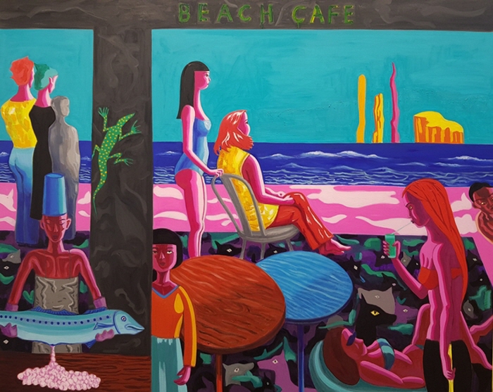 Beach cafe 2025 oil on canvas 162.3x130.3cm-사진제공 관훈갤러리