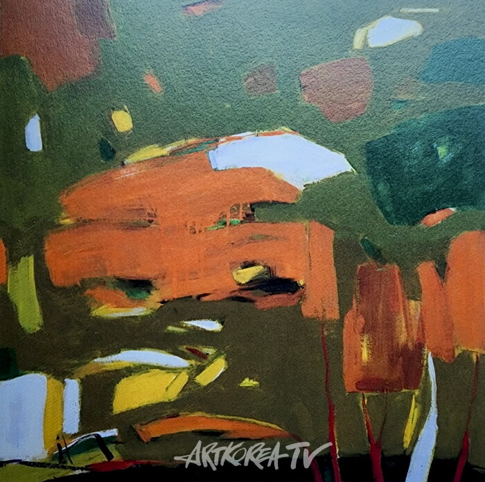 정재순-삶과 자연-oil on canvas, 72×72cm 2021