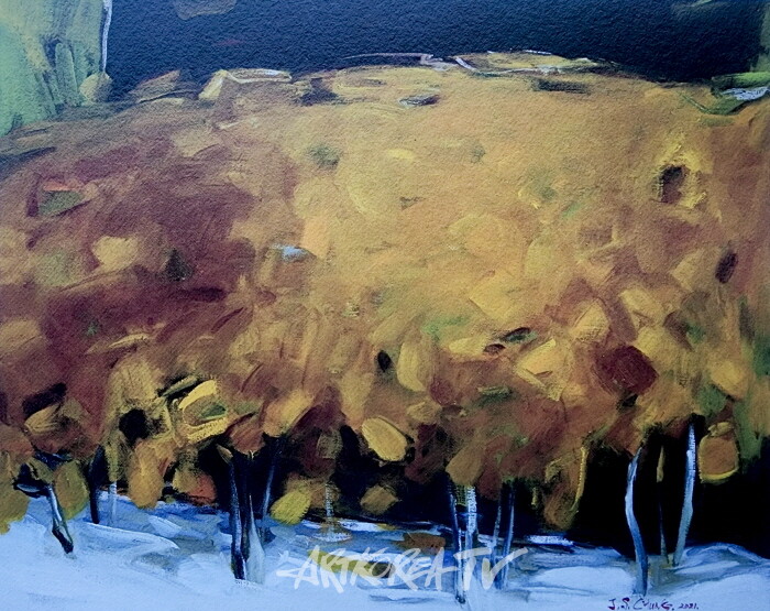 정재순-삶과 자연-oil on canvas, 90.9×72.7cm 2021