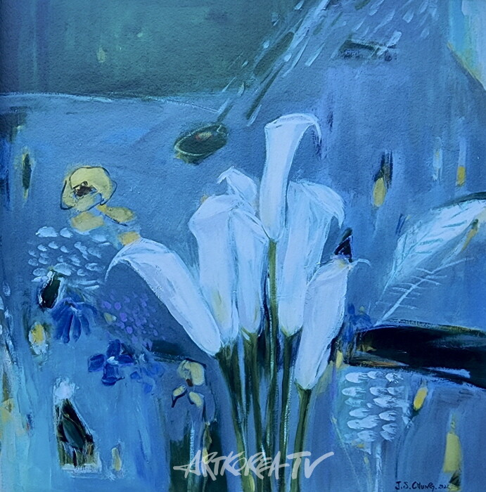 정재순-삶과 자연-oil on canvas, 91×91cm 2021