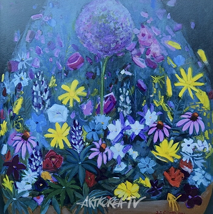 정재순-삶과 자연-oil on canvas, 91×91cm 2021