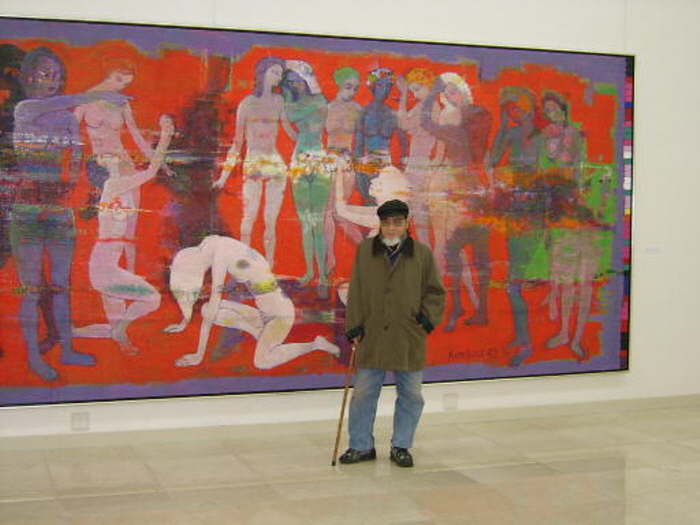 김흥수 '스승과 제자- 그녀'2-사진 김종근 미술평론가