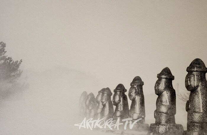 안진언 작가-2025 Art Korea Global ART Fair에서 선보인 ‘선작지왓의 눈결’