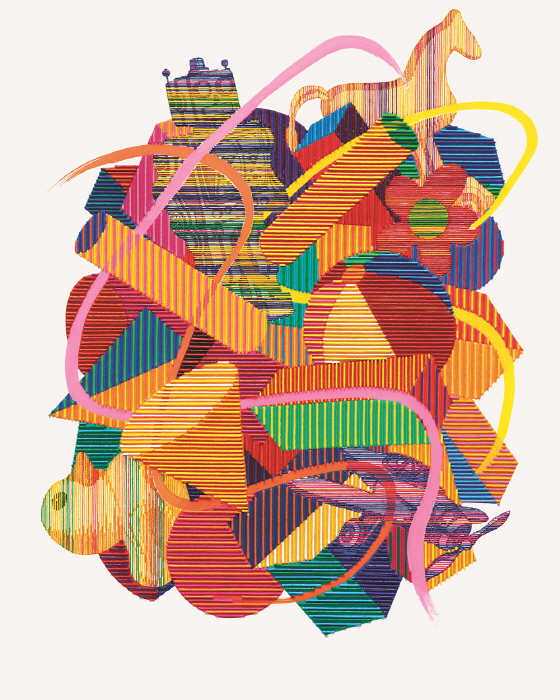 Flatland 24-3_(RO) 73 x 91cm acrylic on canvas 2024-사진제공 갤러리그림손