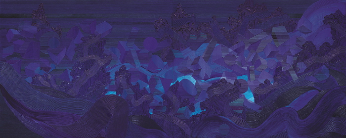 몽유 (夢遊) In a Dream  324.4 x 130.3 cm Acrylic on canvas 2024-105MB-사진제공 갤러리그림손