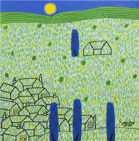 80.3x80.3cm(30호)  Acrylic on canvas