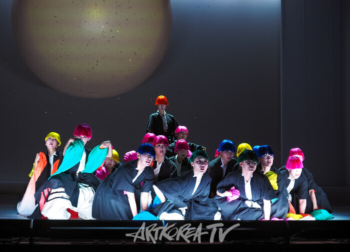 국립무용단 '미인' 프레스콜(탈춤) 2025.04.03 사진 ⓒ아트코리아방송 이용선 기자​