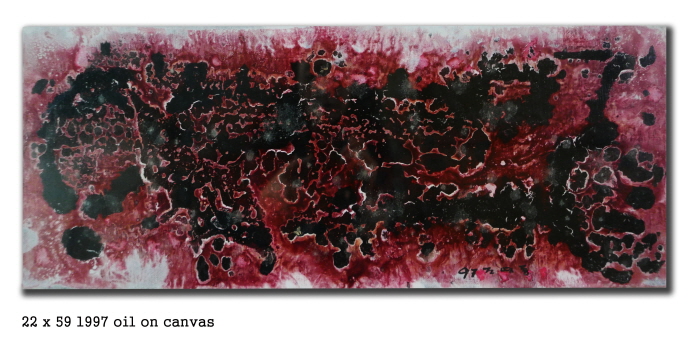 조영동 作_ 23. 토양, 인성, Pedogenesis(토양생성), 22x59cm, 캔버스에 유화, 혼합재료-사진 네오아트센터