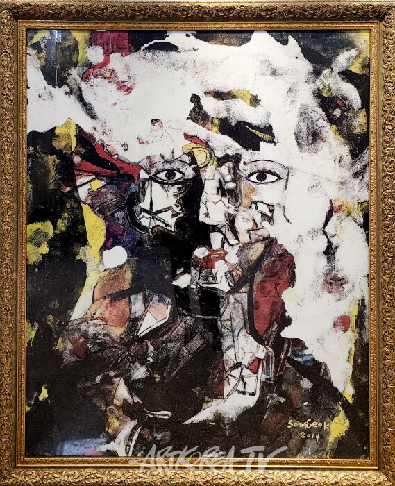 송석인 작가 '제3회 우리시대의 용산의 화가들 展 2025에서 빛나는 존재감'-사진 김한정 기자