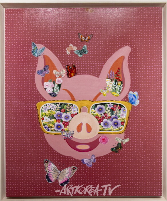 곽연주-행복을 바라보다 2022 acrylic on canvas 72.9×60.6cm-사진 김한정 기자