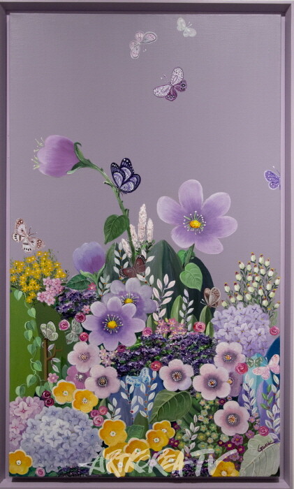 곽연주-화려한 외출 24 2024 acrylic on canvas 80×47cm-사진 김한정 기자