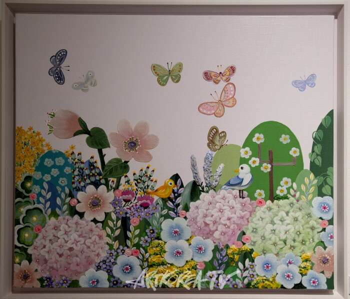 곽연주-화려한 외출 25 2024 acrylic on canvas 53×45.5cm-사진 김한정 기자